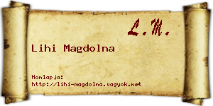 Lihi Magdolna névjegykártya
